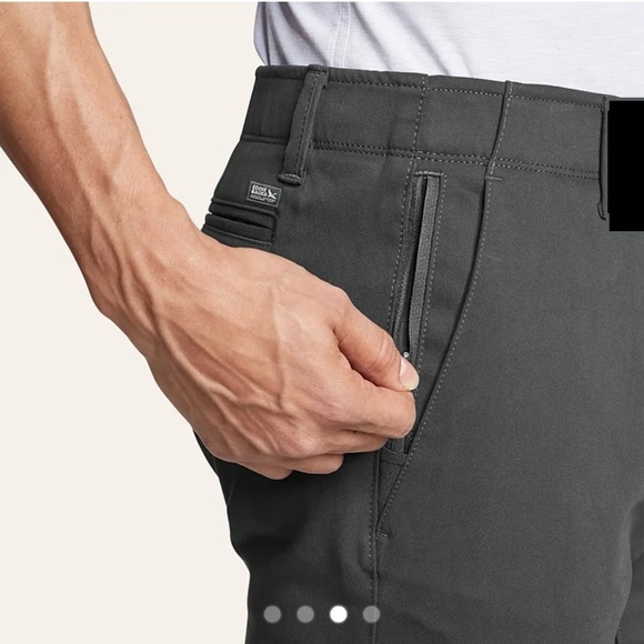 Eddie Bauer Men's Flex Wrinkle-Resistant Sport Chinos - Classic 35x32 - Picture 3 of 13